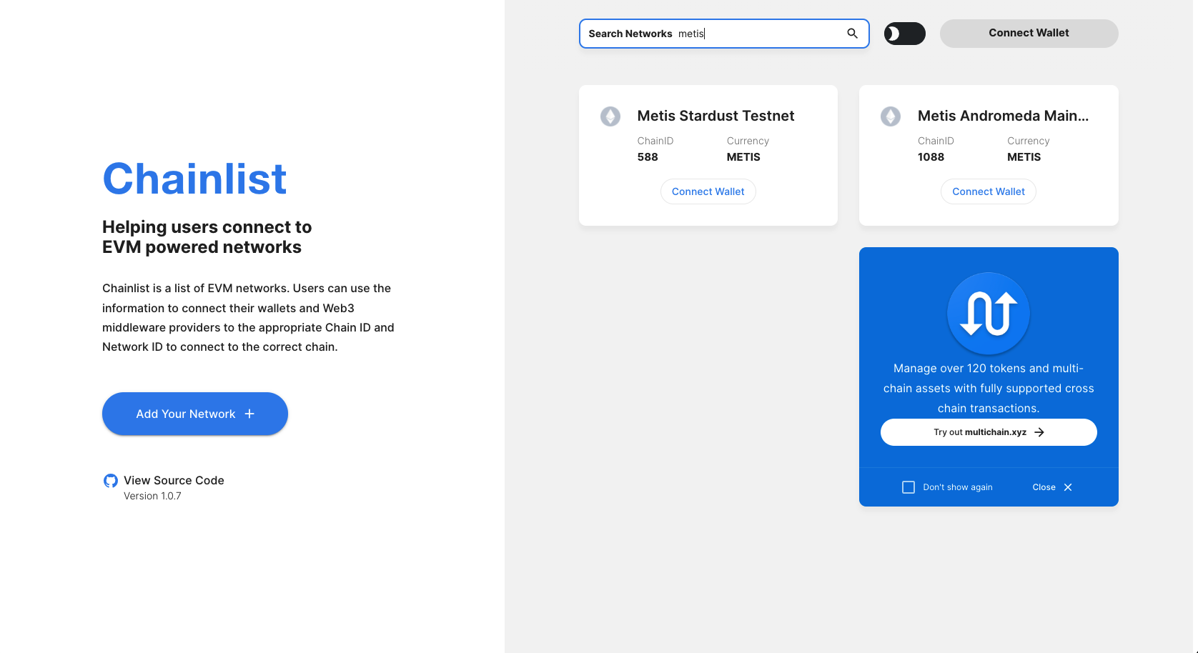 How to Add The Metis Andromeda Network(MetisDAO) to Metamask?